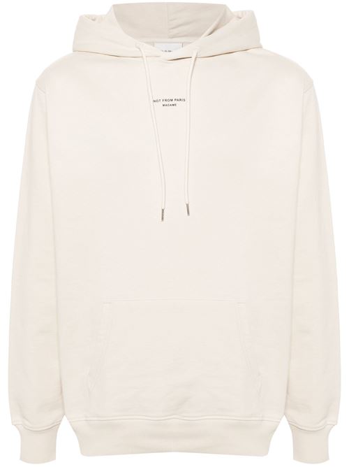 Light beige cotton sweatshirt DRÖLE DE MONSIEUR | PERMHO161CO127MT